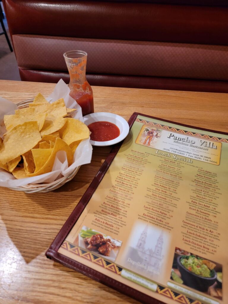 Pancho Villa Menu 3